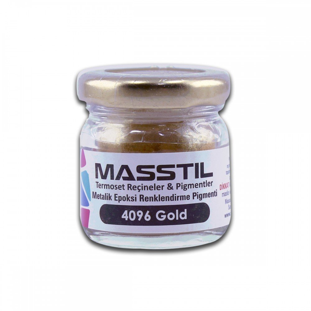 Masstil 4096 Gold Epoksi Metalik Renk Pigmenti 10 gr