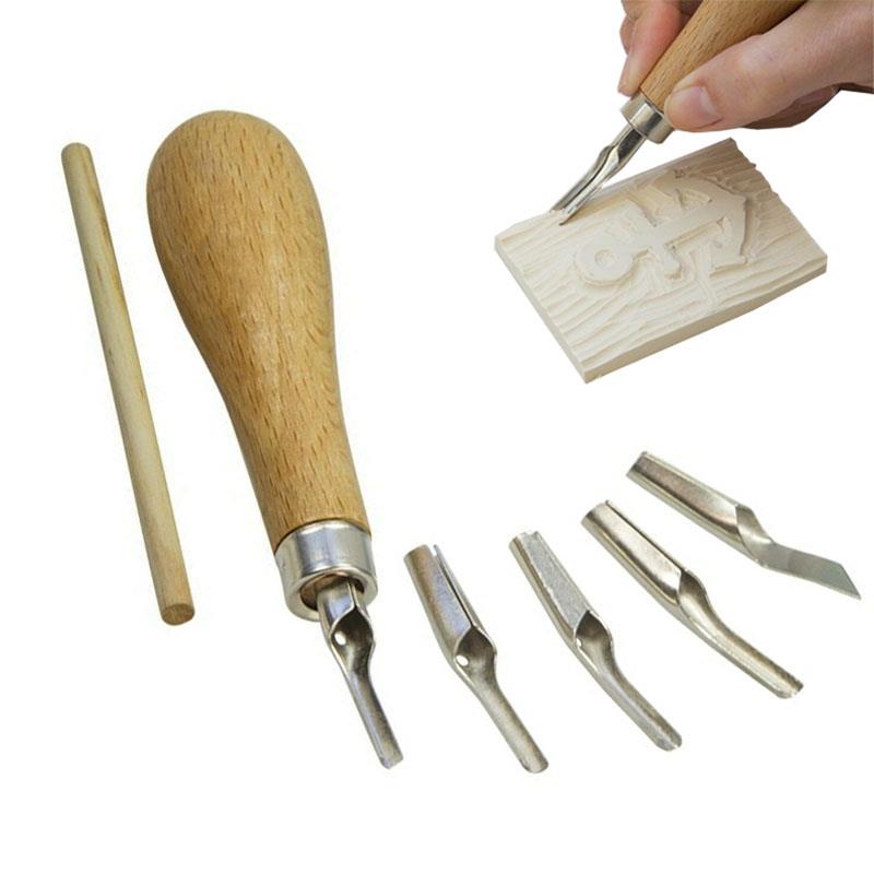 6091 Lino Cutter Linol Oyma Kesme Bıçak Seti 5 Bıçaklı