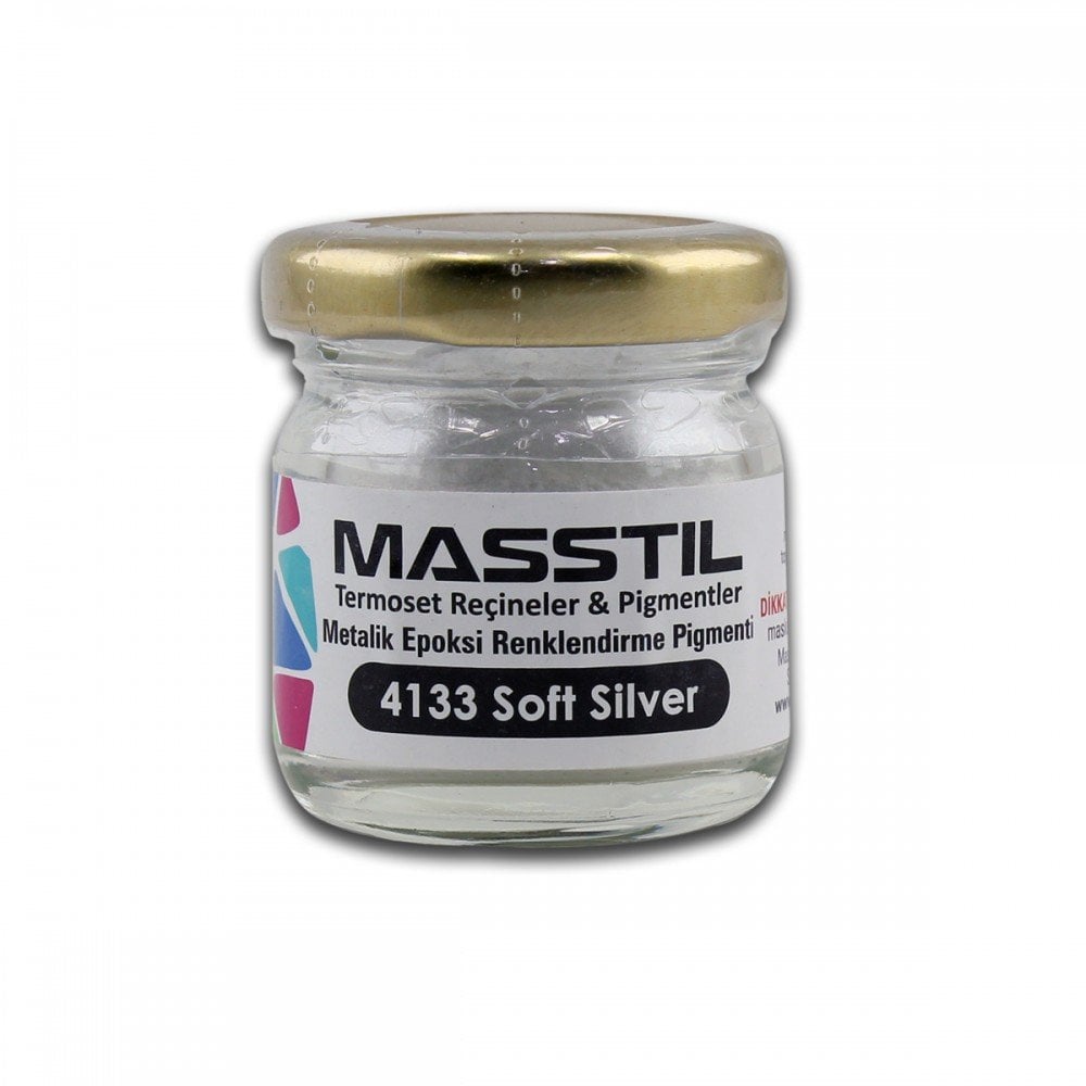 Masstil 4133 Soft Silver Metalik Renk Pigmenti 10 gr