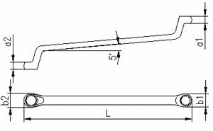 İZELTAŞ Yıldız İki Ağız Anahtar 36x41 mm