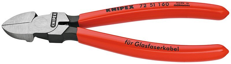 KNIPEX 72 51 160 Fiber Optik Yan Keski 160 mm