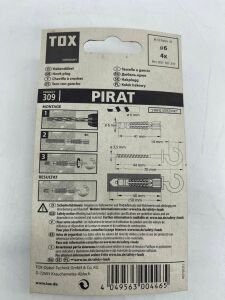 Tox Pirat Açık Kancalı Dübel Vida Seti 6x70 mm