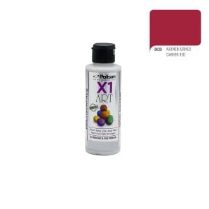 Polisan X1ART Multisurface Hobi Boyası 120ml - 0036 Karmen Kırmızı