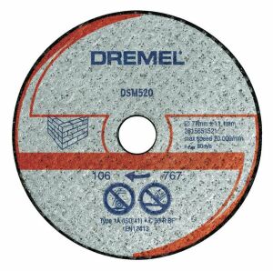 Dremel DSM520 Tuğla Taş Kesme Diski 77 mm 2'li Paket