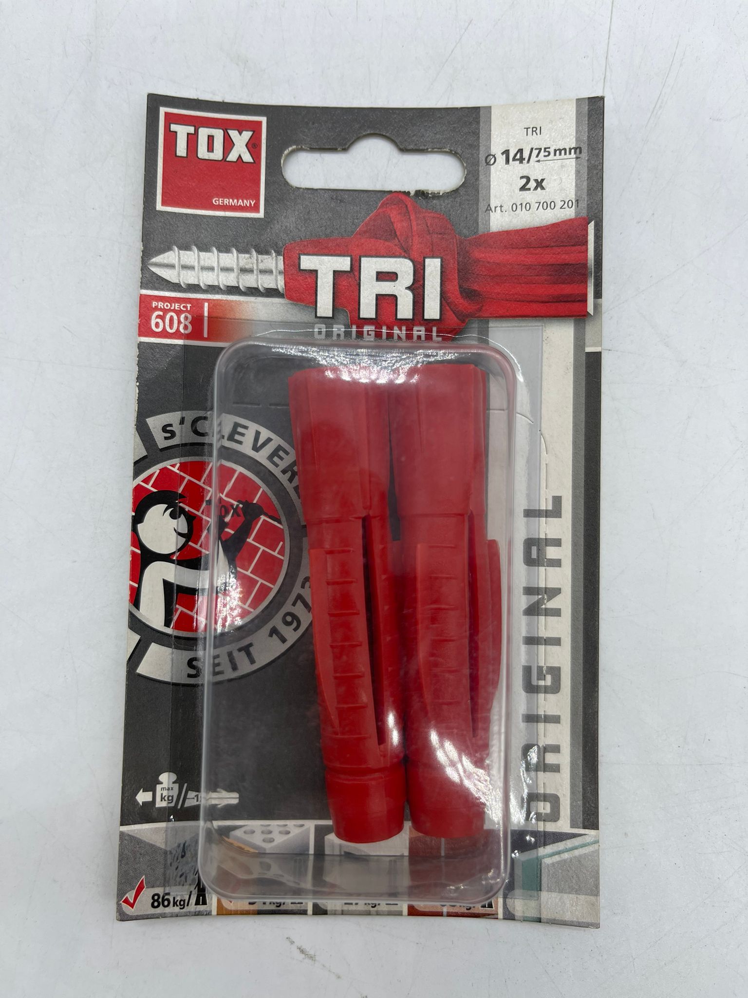 Tox Tri Plastik Dübel 14x75 mm 2 Adet