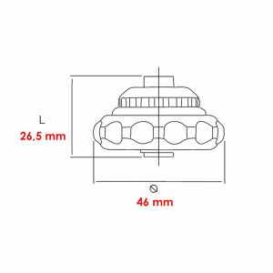 İzeltaş 1/4'' Cırcırlı Avuç İçi Manyetik Bits Tutucu