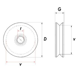 RM100 Tablasız Kepsiz Ray Makarası 100 mm