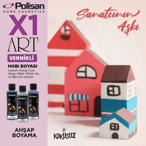 Polisan X1ART Vernikli Hobi Boyası 120ml - Lacivert