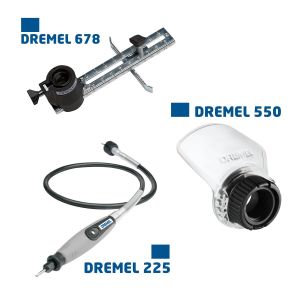 Dremel 4250-3/45 El Motoru 45 Aksesuarlı + 3 Bağlantı Parçası