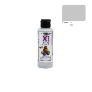 Polisan X1ART Multisurface Hobi Boyası 120ml - 0093 Gri