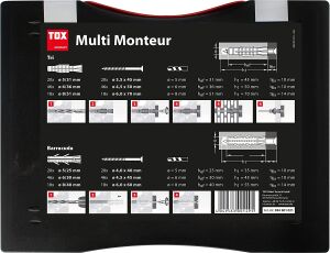 Tox Multi Organizer Kutulu Dübel Vida Seti 336 Parça