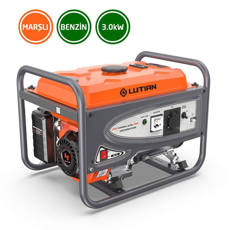 Lutian Eco LT3900EN-4 Marşlı Euro5 Benzinli Jeneratör 220V 3kW