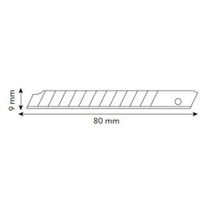 VIP-TEC VT875102 Profesyonel Dar Maket Bıçağı (Plastik Gövde) 9mm