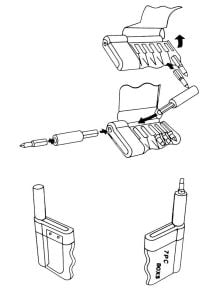 PRO-SCR 03317 Bits Uç Seti 1/4 7 Parça (Kemere Takılabilir)