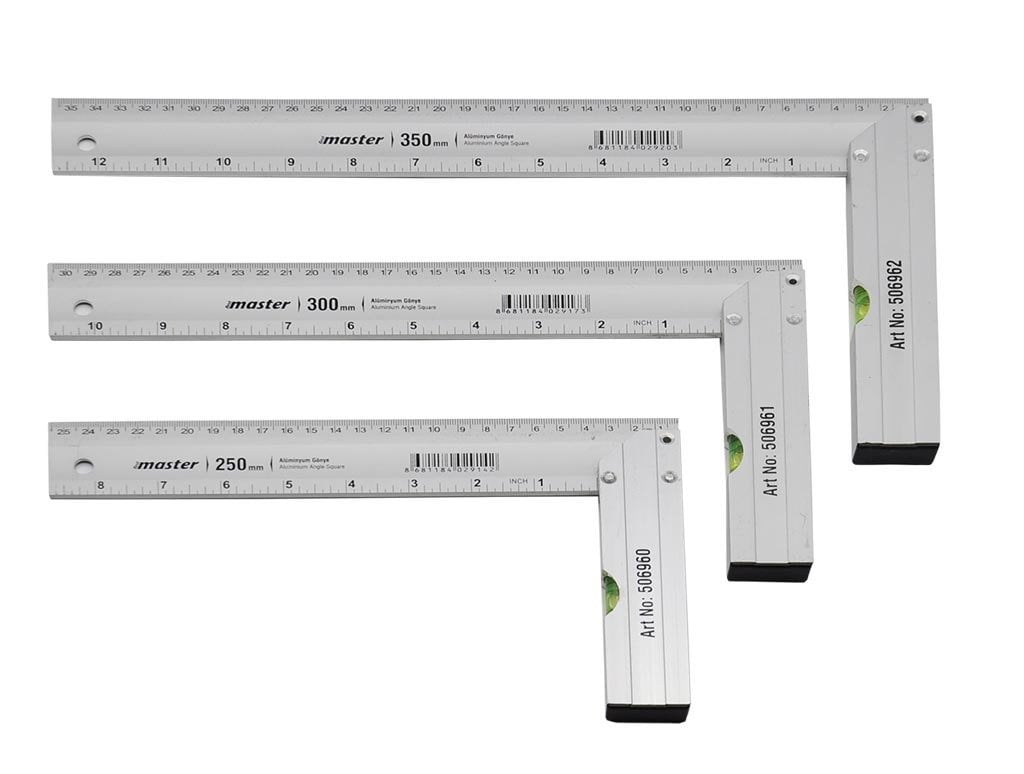 Master Alüminyum Terazili L Gönye - 25cm