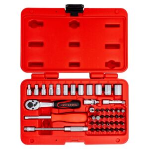 İzeltaş 1/4'' Altı Köşe Mini Lokma Anahtar ve Bits Set 45 Parça