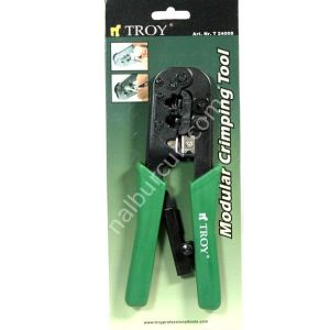 TROY 24008 Telefon  RJ11 ve Bilgisayar Soketi RJ45 Sıkma Pensesi