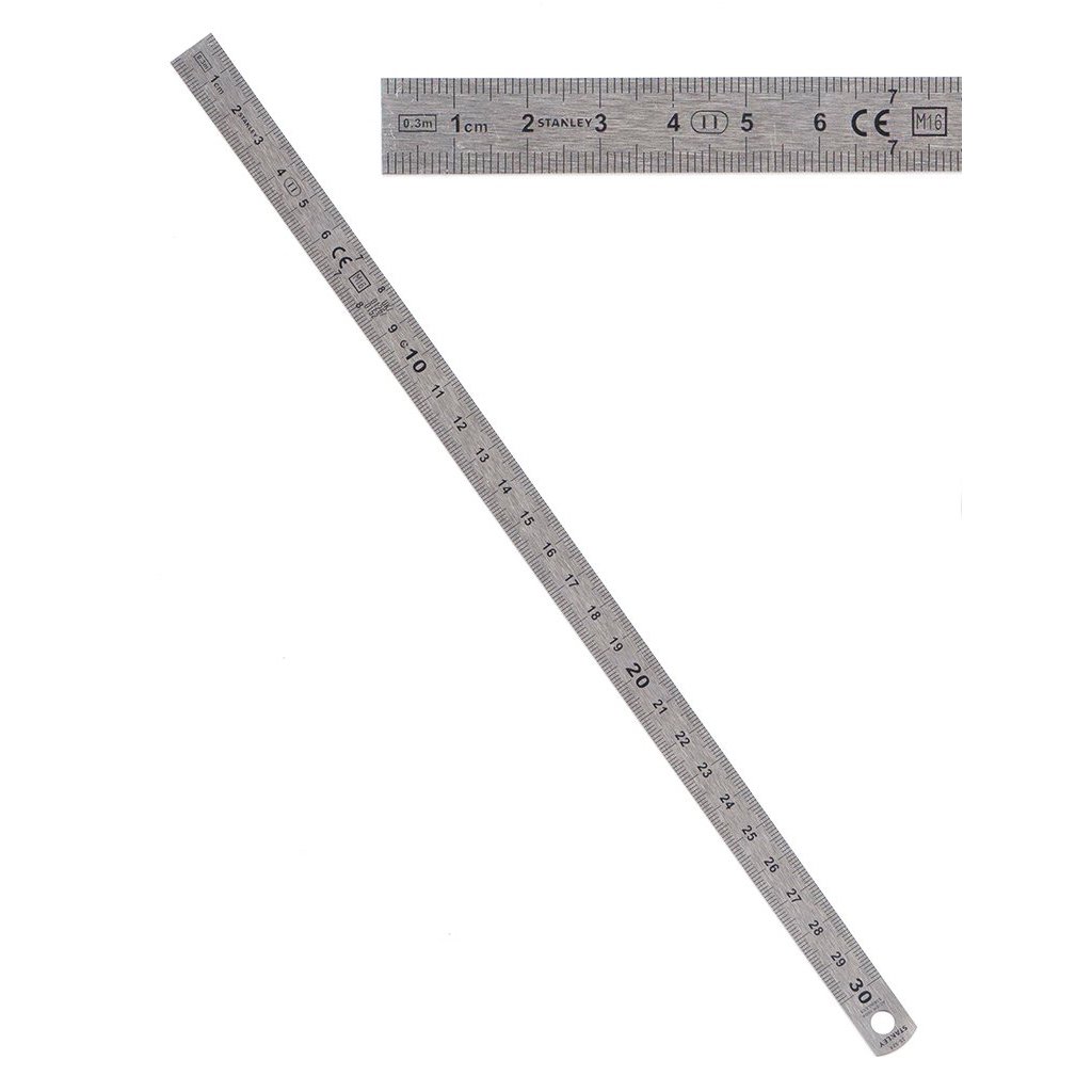 Stanley 1-35-524 Paslanmaz Esnek Çelik Çetvel 300 mm x 13 mm