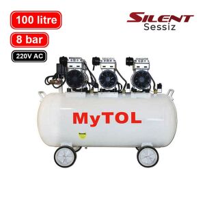 MyTOL EWS100 Sessiz Hava Kompresörü 100 Lt, 8 Bar, 3.0 Hp