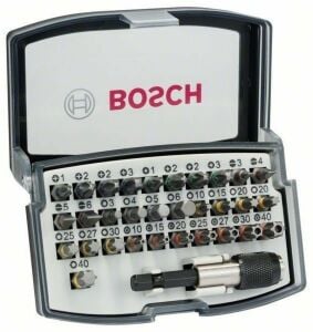 BOSCH 2607017319 32 Parça Vidalama Bits Uç Seti - Kemere Takılabilir