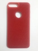 iPhone 7 Plus Kumaş Desenli Spor Silikon Kılıf - Kırmızı