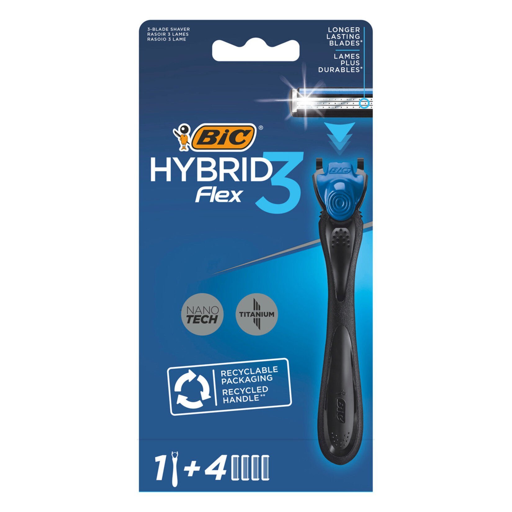 Bic Hybrid 3 Flex Sistem Tıraş Bıçağı 1 Sap + 4 Yedek