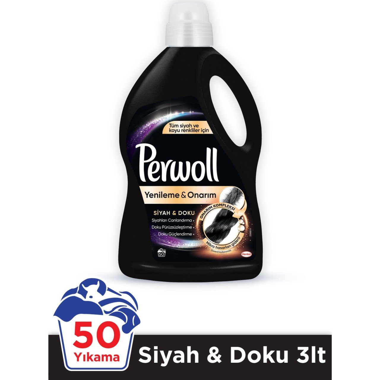 Perwoll Yenilenen Siyahlar Hassas Çamaşır Deterjanı 3 lt