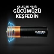 Duracell Optimum AA Alkalin Kalem Pil, 1,5V, 4’lü Paket