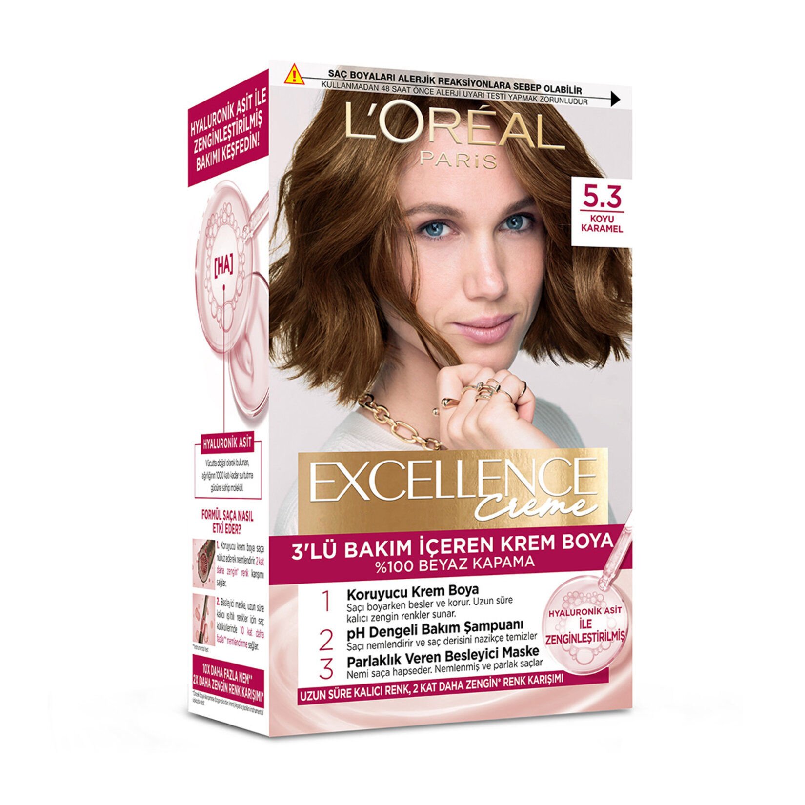 L'Oréal Paris Excellence Creme 5.3 Koyu Karamel Saç Boyası
