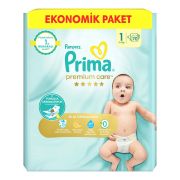 Prima Bebek Bezi Premium Care Yeni Doğan 1 Numara 70'li 2-5 kg Ekonomik Paket