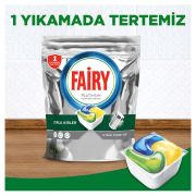 Fairy Platinum 72 Yıkama Bulaşık Makinesi Deterjanı Kapsülü Limon Kokulu