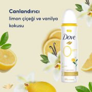Dove Kadın 0 Alüminyum Limon Çiçeği & Vanilya Deodorant Sprey 150 ml