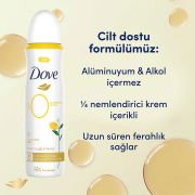 Dove Kadın 0 Alüminyum Limon Çiçeği & Vanilya Deodorant Sprey 150 ml