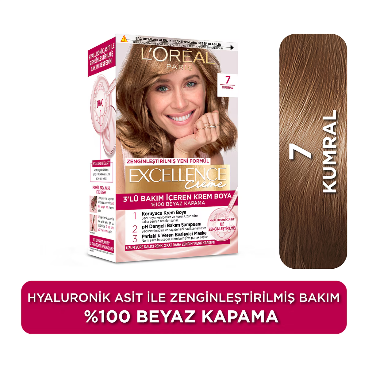 L'Oreal Paris Excellence Creme Saç Boyası 7 Kumral
