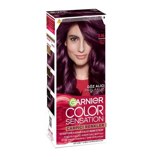 Garnier Çarpıcı Renkler Saç Boyası 3.16 - Yoğun Küllü Kızıl