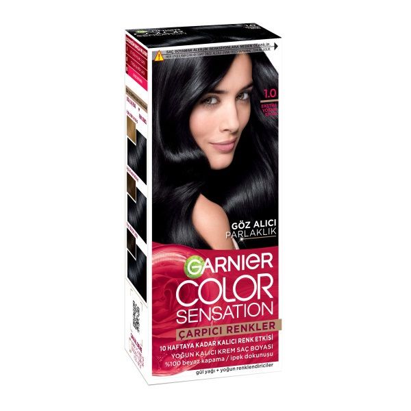 Garnier Çarpıcı Renkler Saç Boyası 1.0 - Ekstra Yoğun Siyah