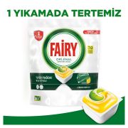 Fairy Hepsi Bir Arada 70 Yıkama Bulaşık Makinesi Deterjanı Kapsülü Limon Kokulu