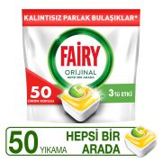 Fairy Hepsi Bir Arada 50 Yıkama Bulaşık Makinesi Deterjanı Kapsülü Limon Kokulu