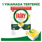 Fairy Hepsi Bir Arada 50 Yıkama Bulaşık Makinesi Deterjanı Kapsülü Limon Kokulu
