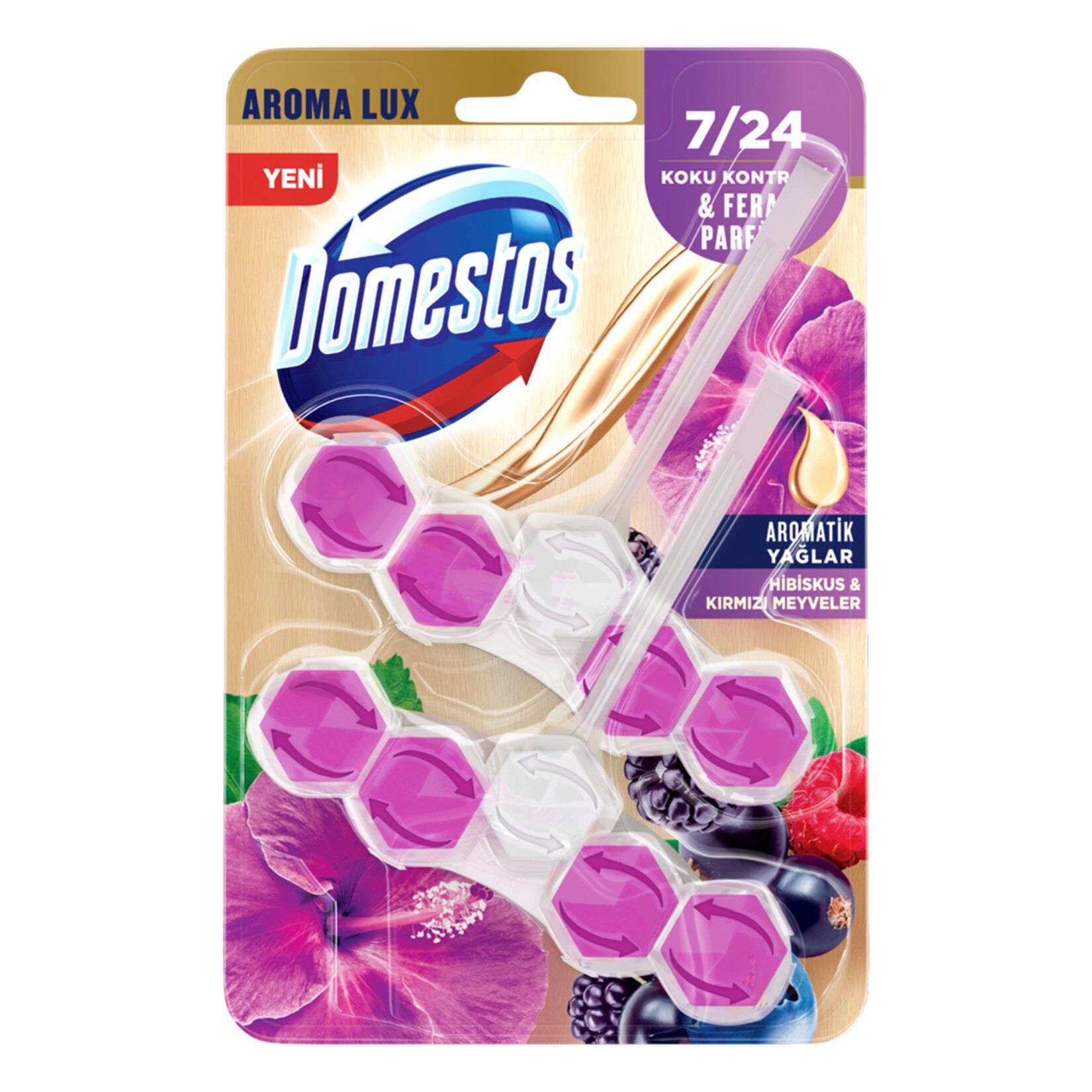 Domestos Wc Blok Hibiskus & Kırmızı Meyveler 2x50 g