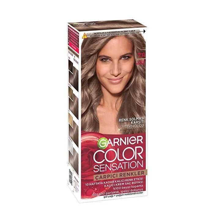 Garnier Color Sensation Saç Boyası 7.11 Küllü Kumral