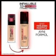 L’Oréal Paris Infaillible 32H Fresh Wear C Vitaminli Fondöten 145 Rose Beige