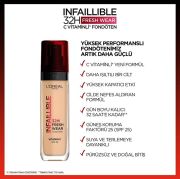 L’Oréal Paris Infaillible 32H Fresh Wear C Vitaminli Fondöten 120 Golden Vanilla