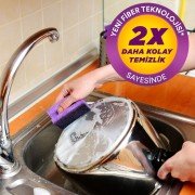 Scotch Brite Extreme Bulaşık Süngeri 4’lü Avantaj Paketi Tırnak Koruyuculu