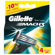 Gillette Mach3 Yedek Tıraş Bıçağı 4'lü