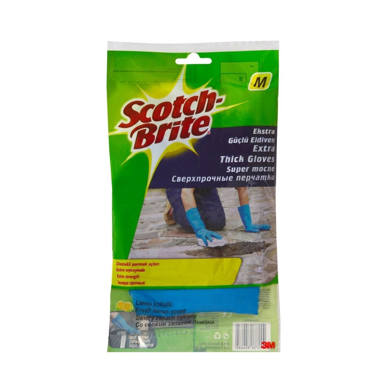 Scotch Brite Ekstra Güçlü Limon Kokulu Eldiven No 7