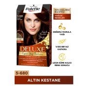 Palette Deluxe Saç Boyası Yoğun Renkler 5-680 - Altın Kestane