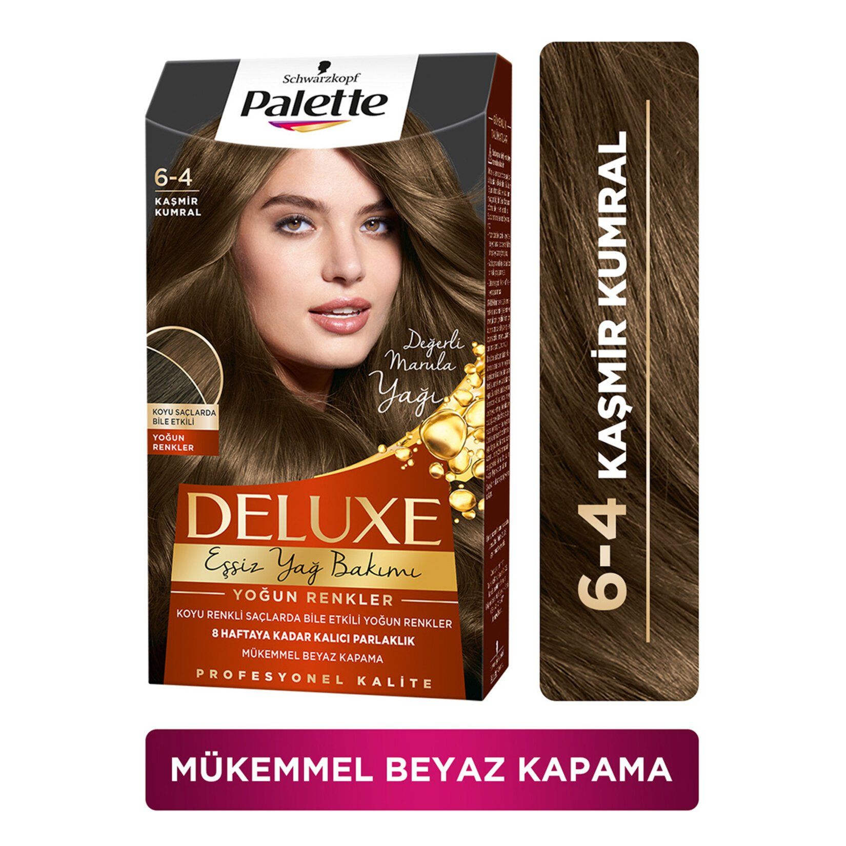Palette Deluxe Saç Boyası Yoğun Renkler 6-4 - Kaşmir Kumral