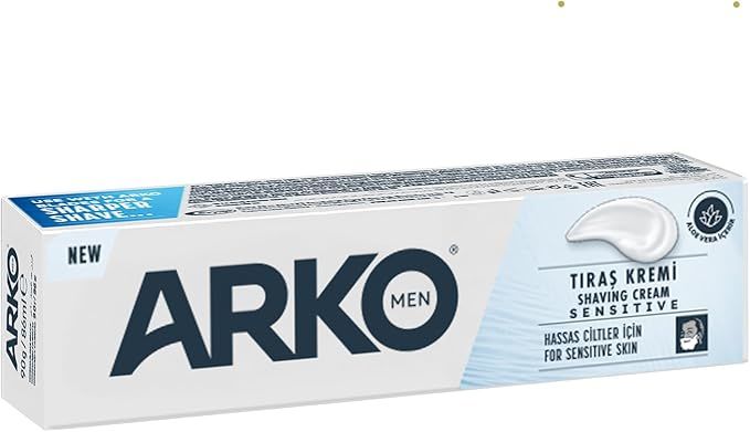 Arko Men Sensitive Hassas Ciltler için  Tıraş Kremi 90 gr