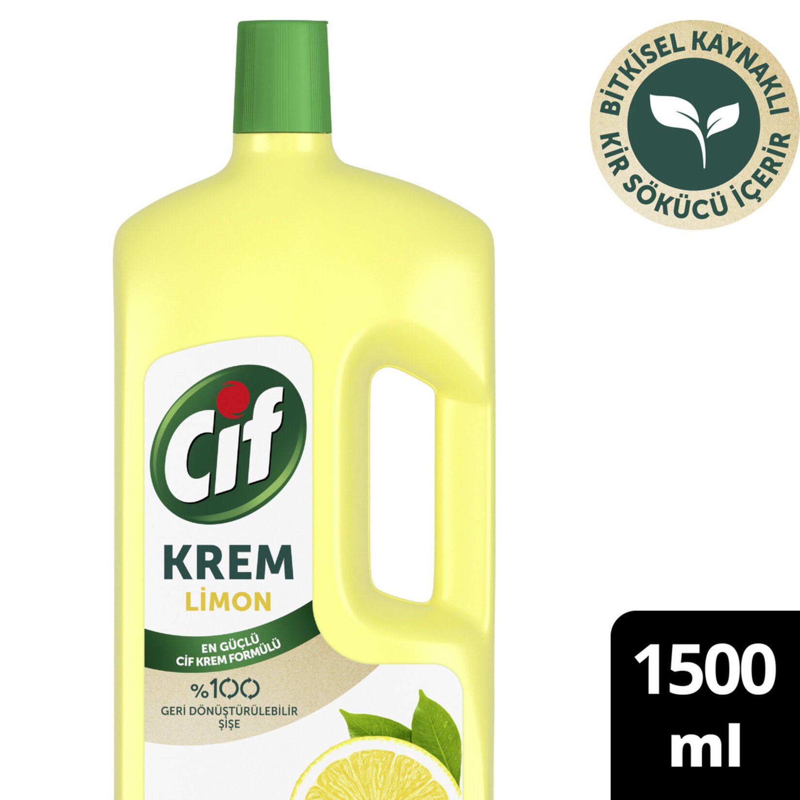 Cif Krem Yüzey Temizleyici Limon 1.5 L